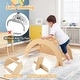 preview thumbnail 9 of 7, Kids Climbing Arch Rocker with Cushion, Montessori Play & Development Tool for Toddler - 31.5" x 17.5" x 15.5"