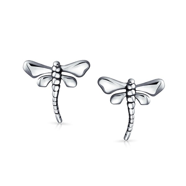 Dragonfly Stud Earrings .925 Sterling Silver