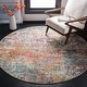 preview thumbnail 6 of 69, SAFAVIEH Madison Loane Modern Abstract Rug 11' x 11' Round - Grey/Pink