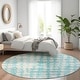 preview thumbnail 91 of 132, Premium Washable Super Soft Modern Connect Mayfield Rug Teal - 8' x 8'