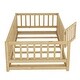 preview thumbnail 8 of 24, Twin Montessori Floor Bed with Fence & Door