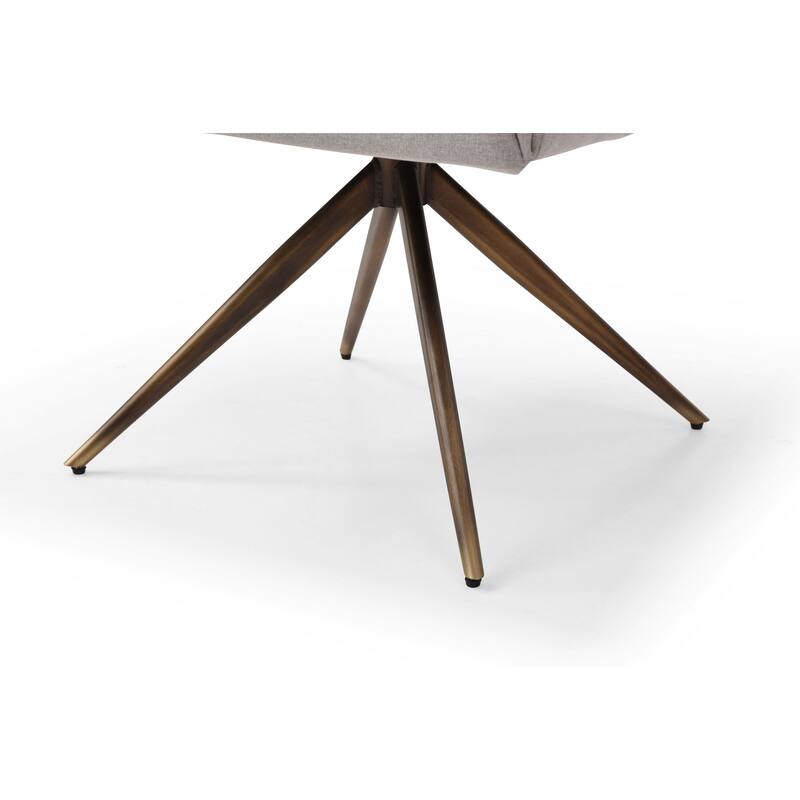 Modrest Riaglow Contemporary Light Grey Fabric Dining Chair