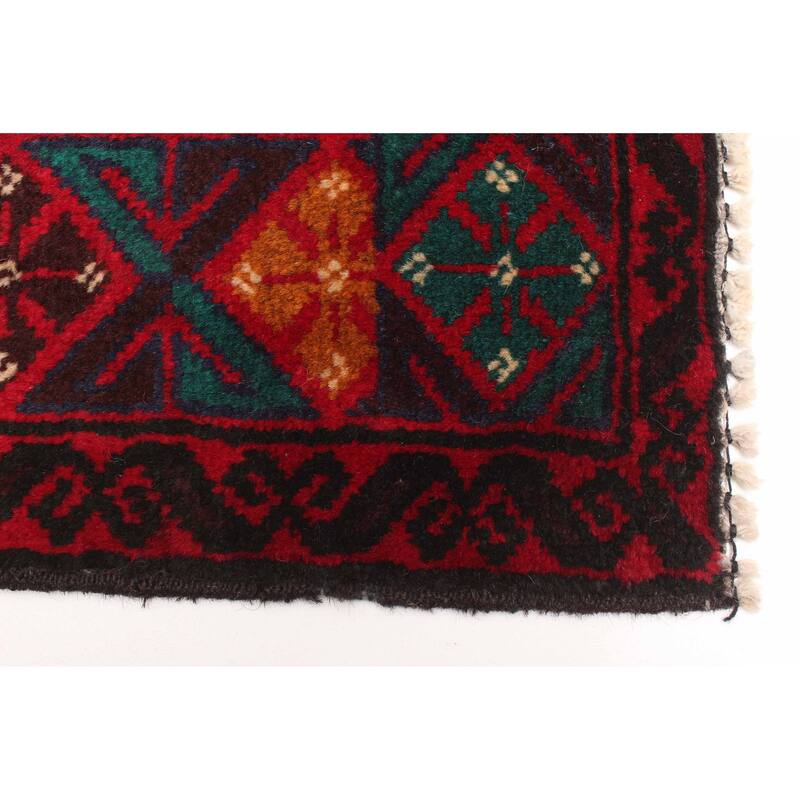 ECARPETGALLERY Hand-knotted Teimani Dark Navy Wool Rug - 2'11 x 5'0