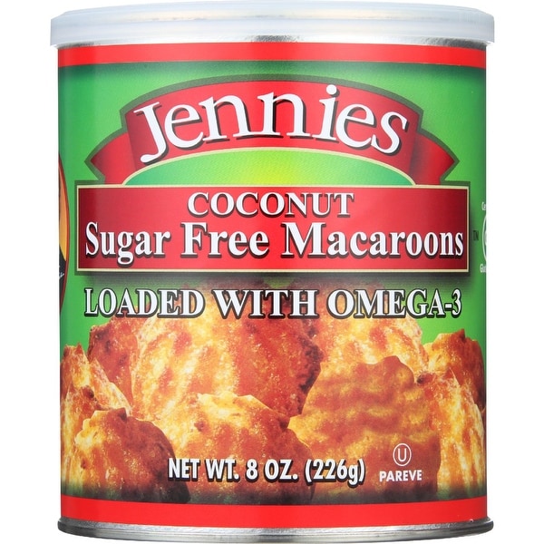 Jennies Macaroons - Coconut - Sugar Free - 8 oz - case of 12