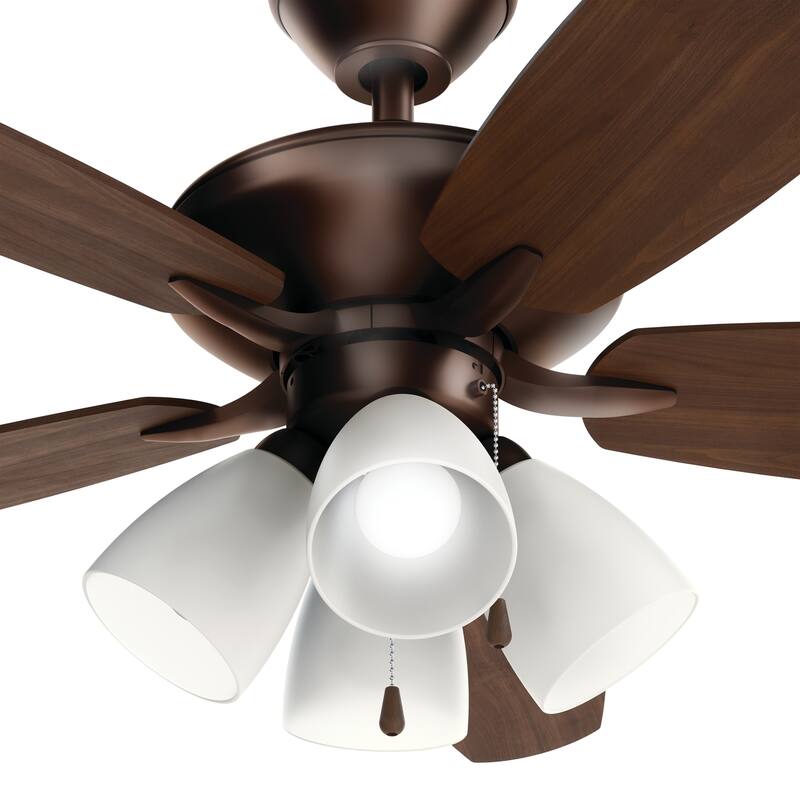 Kichler Renew Premier 52 inch LED Ceiling Fan Oil Brushed Bronze with Reversible Blades