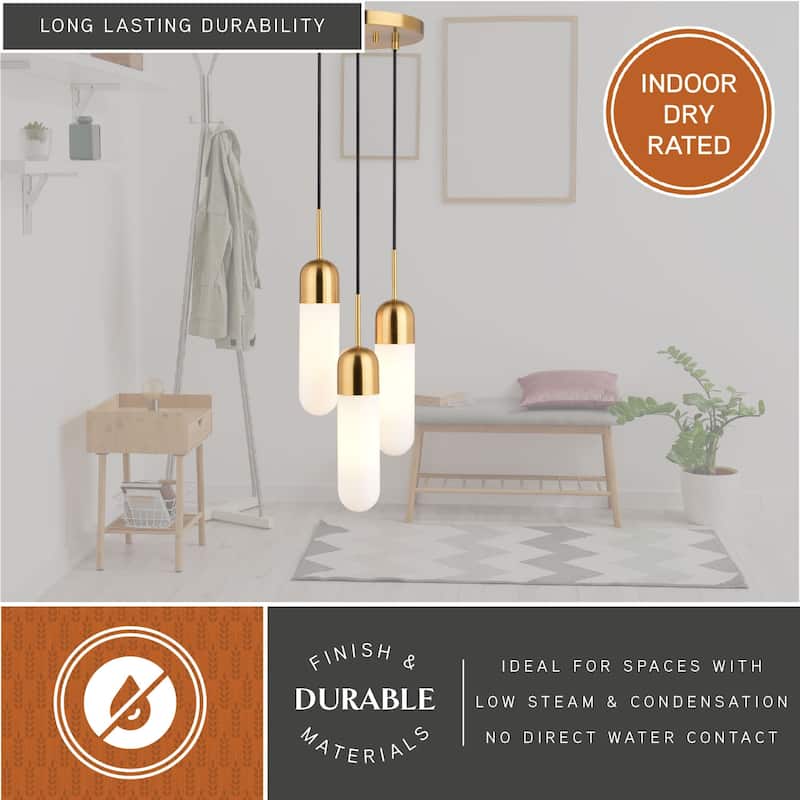 Vaxcel Lighting P0422 3 Light 10" Wide Suspension Mini Pendant