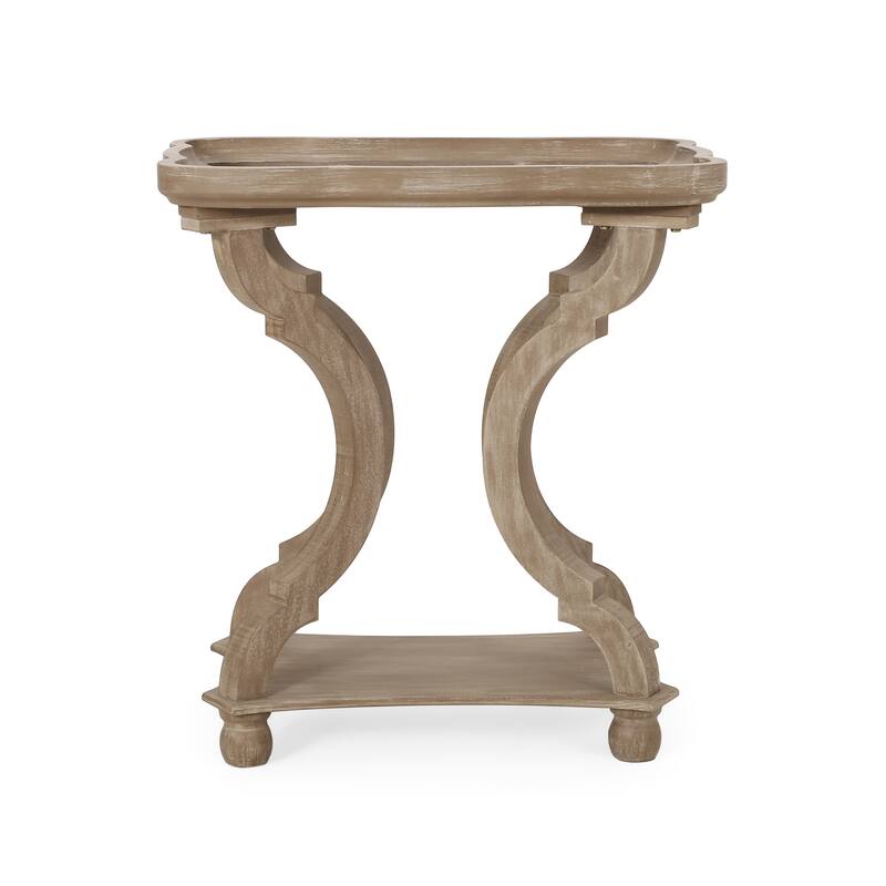 Ouray French Country Accent Table with Rectangular Top by Christopher Knight Home