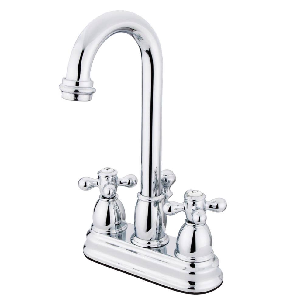 Kingston Brass Restoration Centerset Bathroom Faucet with Pop-Up Drain