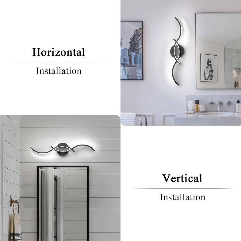 23.6'' Modern Intergrated LED Vanity Light Wall Sconce for Bathroom - 23.6