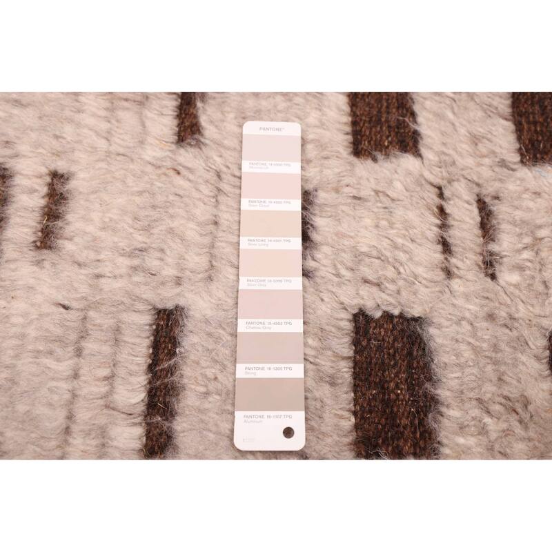 ECARPETGALLERY Hand-knotted Tangier Light Grey Wool Rug - 5'1 x 7'9