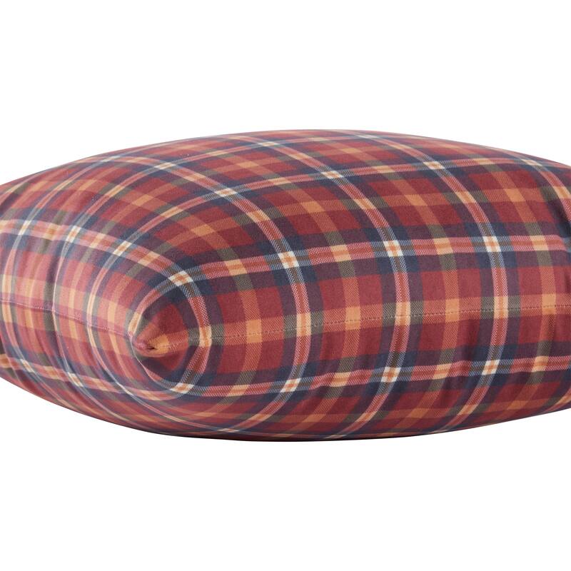 Durwood Plaid Fall Throw Pillow