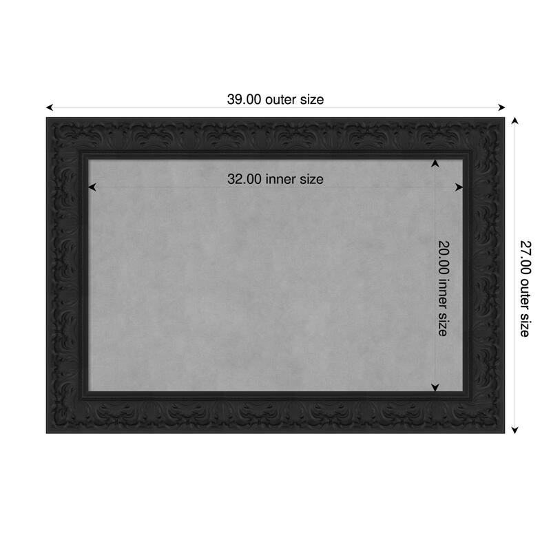 Amanti Art Luxe Black Framed - 39 x 27 in - Luxe Black