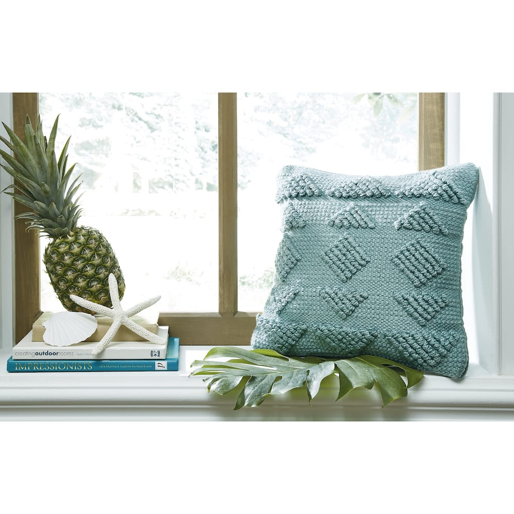 Ashley Furniture Rustingmere Teal Indoor/Outdoor Pillow