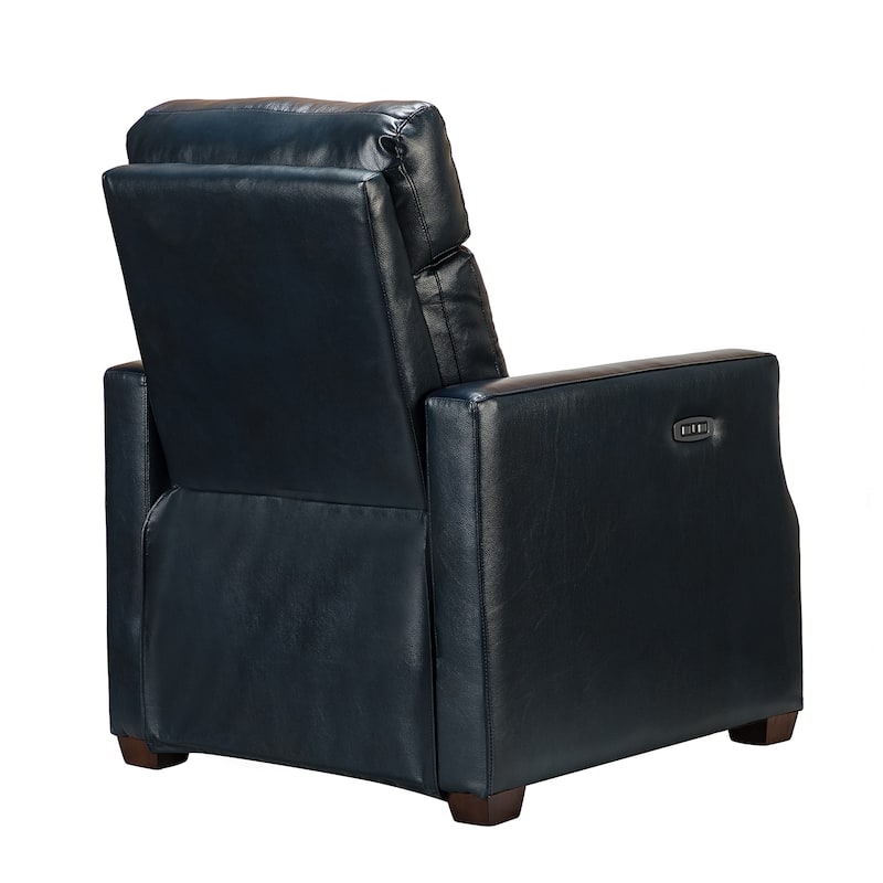 Alina 31.50" Wide Genuine Leather Power Recliner with USB Port