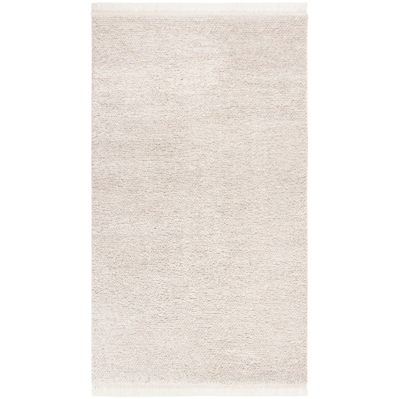 SAFAVIEH Casablanca Shag Tribal Beige Wool Rug