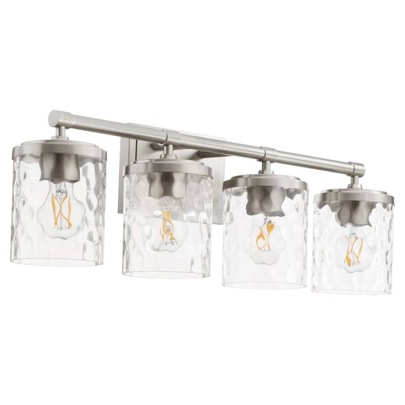 Quorum International 517-4 Starky 4 Light 28" Wide Vanity Light - Satin Nickel