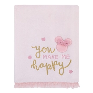 Disney Minnie Mouse My Happy Place Baby Blanket