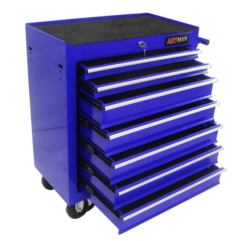 7 Drawers Multifunctional Tool Cart With Wheels, Workshop tool trolley