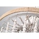 preview thumbnail 7 of 9, Sabina 14 Inch Bohemian Style Antique White Pendant Chandelier 3-Light