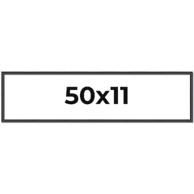 50x11 Frame Brown Solid Wood Picture Frame - Complete Modern Photo