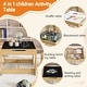 preview thumbnail 7 of 8, 3-in-1 Kids Study Table & Chairs Set