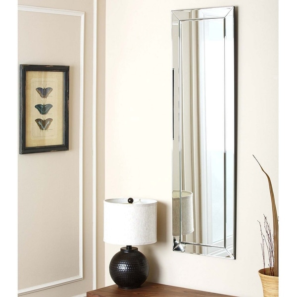 Abbyson Loft Silver Modern Rectangle Wall Mirror. Opens flyout.