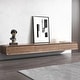 preview thumbnail 10 of 11, Floating Modern TV Stand for Living Room, Wall-Mounted Entertainment Center with Storage Drawers, Solid Wood, Fully-Assembled