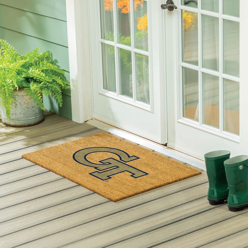 Georgia Tech Full Color Indoor/Outdoor Coir Mat - 36" x 24"