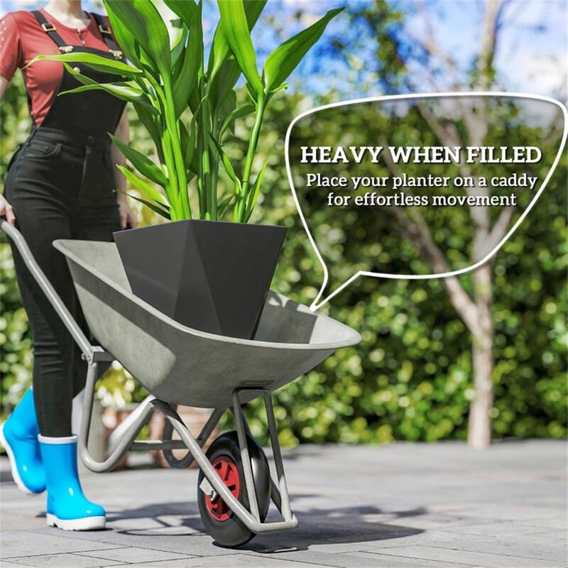 3-Piece Stackable Garden Bed Planter with Drainage Holes