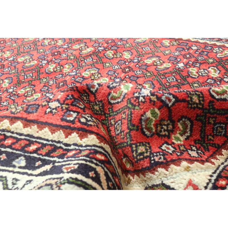 ECARPETGALLERY Hand-knotted Andelz Red Wool Rug - 3'5 x 4'11