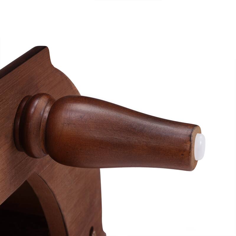 43"Retro Curved Wood Console Table with 3 Drawers and Storage Shelf