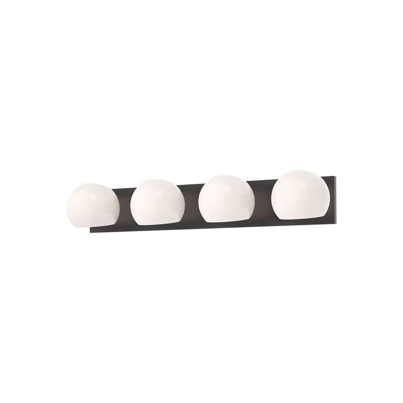 Alora Lighting VL548431OP Willow 4 Light 31" Wide Vanity Strip with - Matte Black