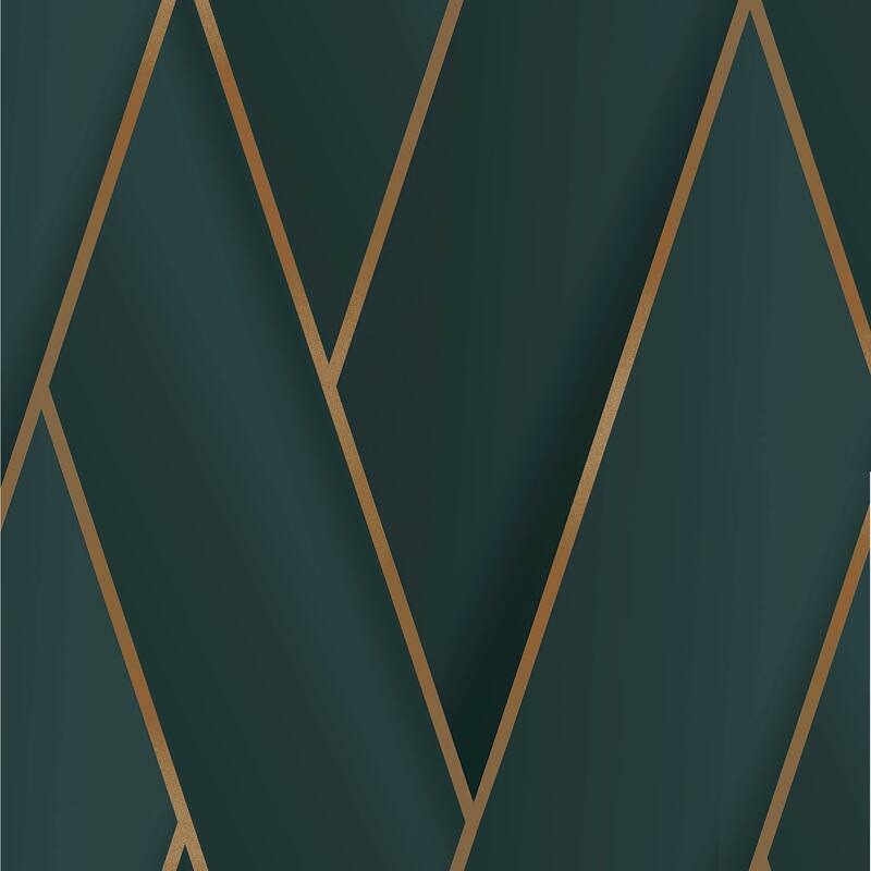 Advantage Manfred Teal Modern Herringbone Wallpaper