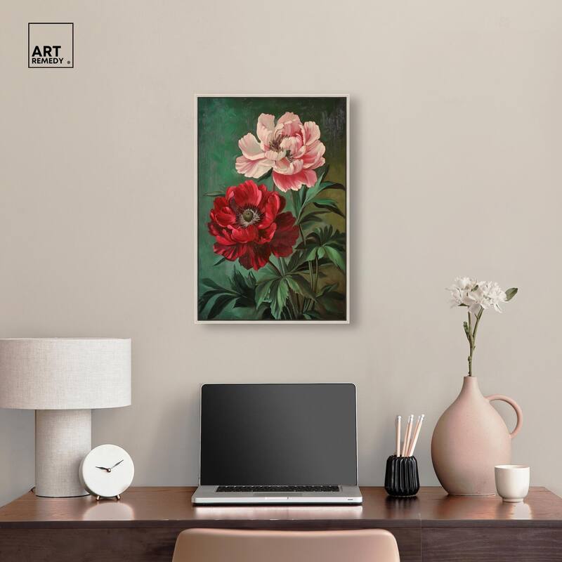 Symphony of Peonies Canvas by Art Remedy