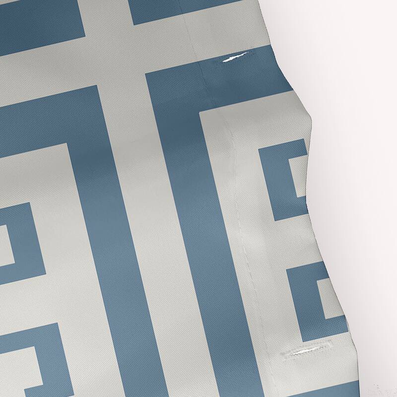 Greek Key Patterned Shower Curtain