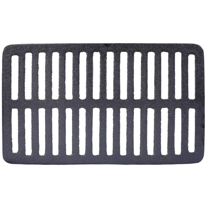 Anmytek Compact Cast Iron Tabletop Charcoal Grill with Dual-Layer Grate, Portable Mini BBQ Grill with Sliding Ash Door