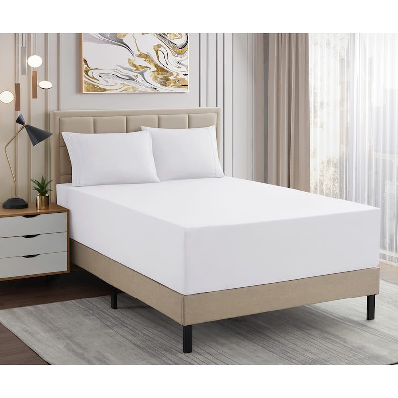 Sweet Home Collection Extra Deep 21 Inch Pocket Sheet Set - White - Twin