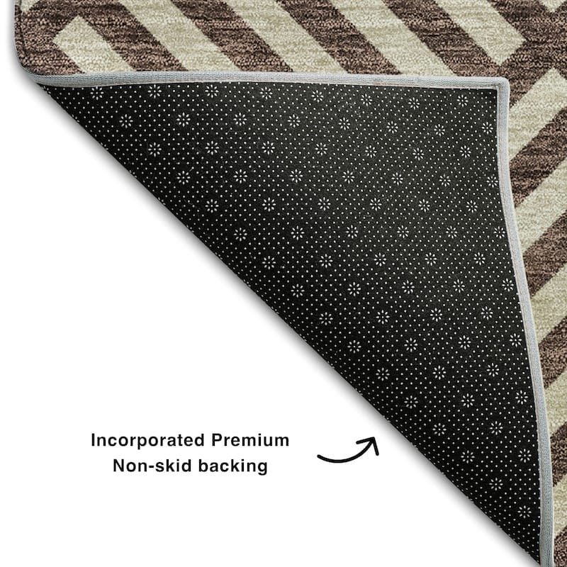 Premium Washable Super Soft Modern Geo Mayfield Rug