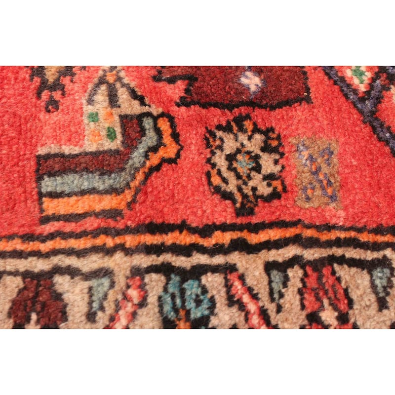 ECARPETGALLERY Hand-knotted Andelz Red Wool Rug - 4'7 x 7'2
