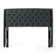 preview thumbnail 10 of 21, Perryman Queen Wingback Headboard by Christopher Knight Home