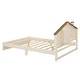 preview thumbnail 9 of 12, Full Size Wood Bed with House-shaped Headboard and LED