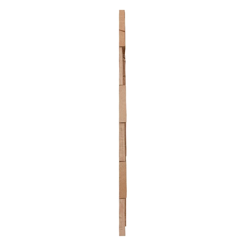11 7/8"W x 11 7/8"H x 1/2"P Weave Wood Mosaic Wall Tile, Oak - 11 7/8"W x 11 7/8"H x 1/2"P
