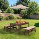 preview thumbnail 5 of 8, Gymax Kids Picnic Table Outdoor Wooden Table & Bench Set with
