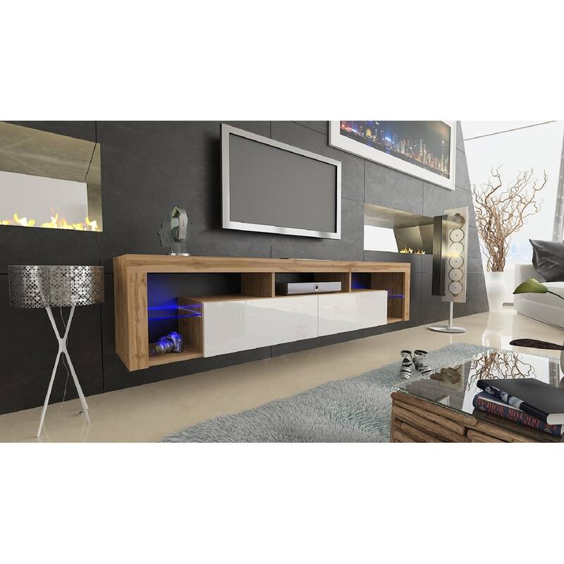 Milano 200 Wall Mounted Floating 79-inch TV Stand