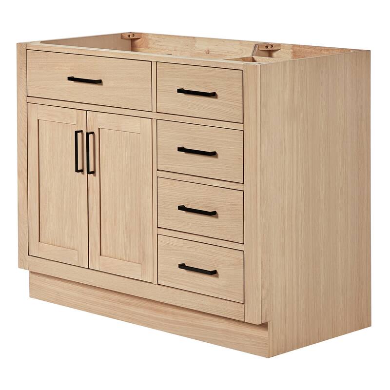 Ariel T042S-L-BC Hepburn 42" Single Free Standing Vanity Cabinet Only