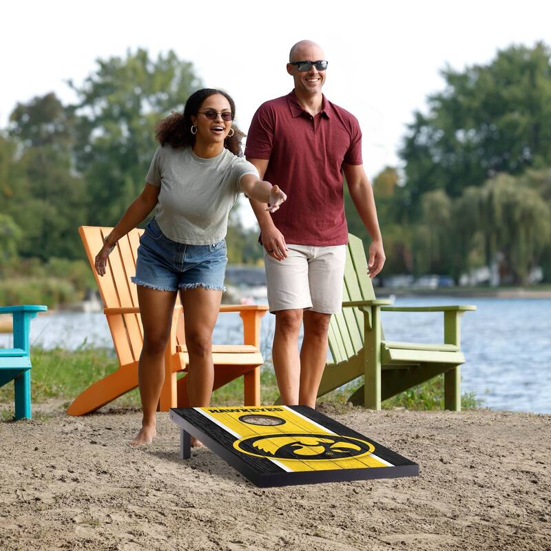 Iowa Hawkeyes NCAA Compact 2x3 Tailgate Cornhole Board Set