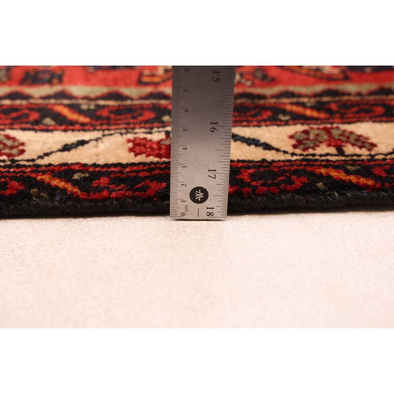 ECARPETGALLERY Hand-knotted Andelz Red Wool Rug - 2'11 x 10'3