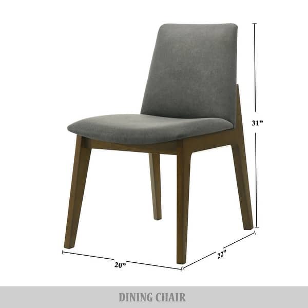 dimension image slide 0 of 3, CraftPorch Mid-century Modern Upholstered Dining Chair and Wooden Bench (Set of 5)