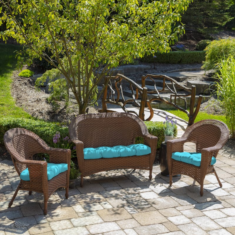ARDEN Outdoor 18 x 41.5 in. Wicker Settee