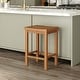 preview thumbnail 42 of 65, Now Furniture Solid Wood Backless Saddle Seat Counter Height Stool Pecan - Single